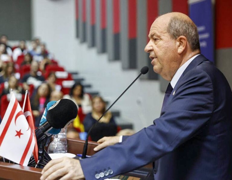 KKTC Cumhurbaşkanı Ersin Tatar: ”Ambargolarla Kıbrıs Türkü’ne Diz Çöktürülemez”
